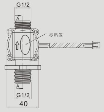 电子式水流开关MR678结构图